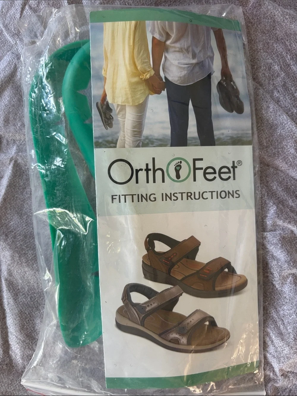 Orthofeet Men's Brown Leather Adjustable Comfort Sandals